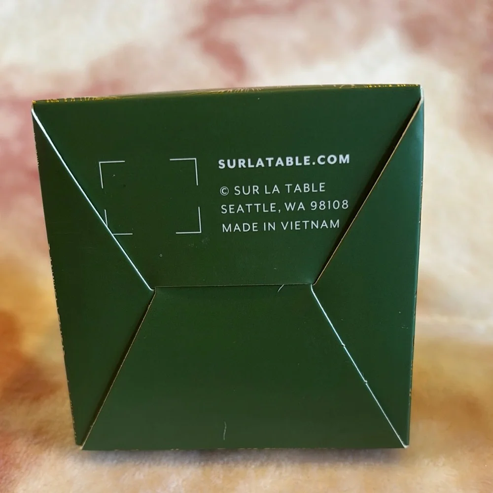 Sur La Table Balsam Clove Soy Candle Green Glass